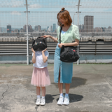 ブラックメッシュキャット_ミニバッグ - ORIBAGU折り紙バッグ