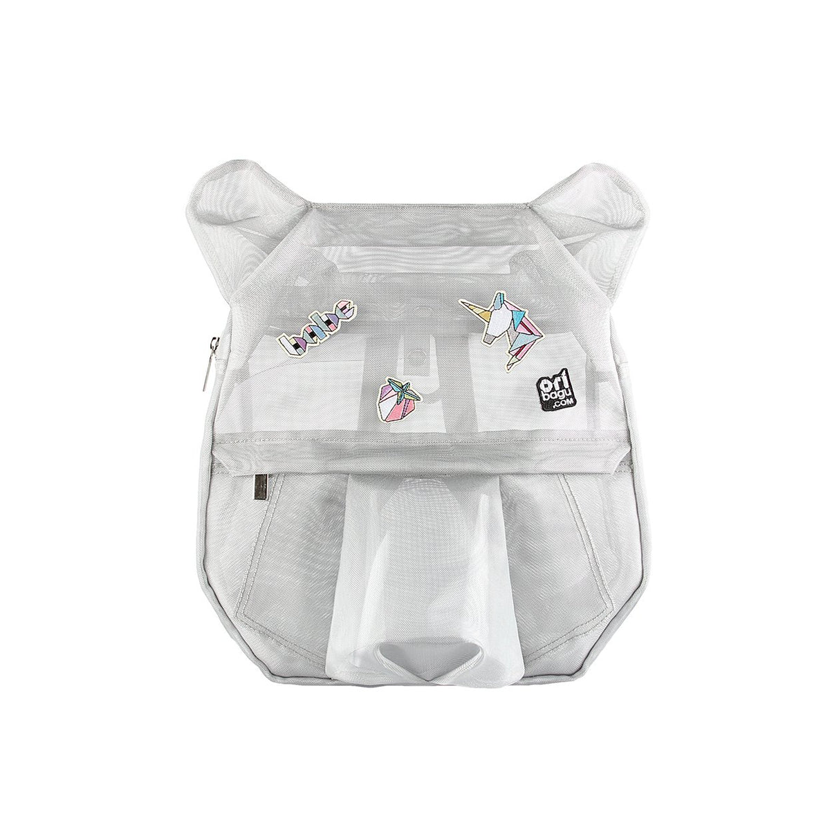 ともき 【ORIBAGU】AIRシルバー マンドリル型リュックバッグ ORIBAGU折り紙バッグ＿AIRシルバーマンドリル＿バックパック