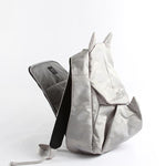 シルバーカモフラライノ(L)＿バックパック - ORIBAGU折り紙バッグ