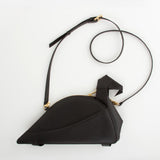 ブラックフラミンゴ＿ショルダーバッグ - ORIBAGU折り紙バッグ